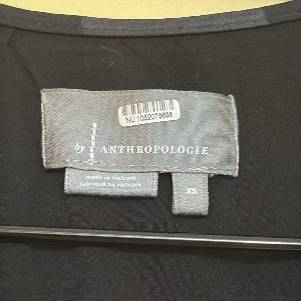 Anthropologie | Black Somerset Flutter Sleeve Tiered Elastic Waist Maxi Dress XS - Picture 10 of 17